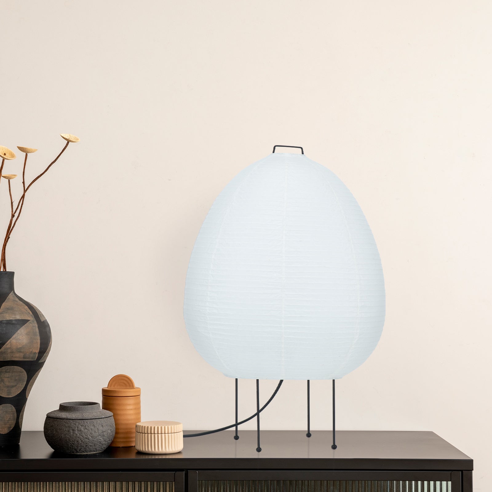 Large Akio Paper Shade Table Lamp – Verve Lighting