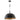 Dome 60W Pendant Light - Black & Gold Metal